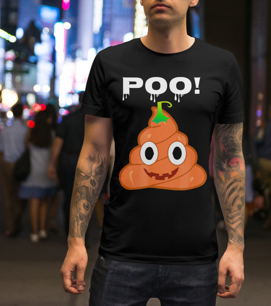 Poo Halloween Pumpkin Boo Fun T-Shirt