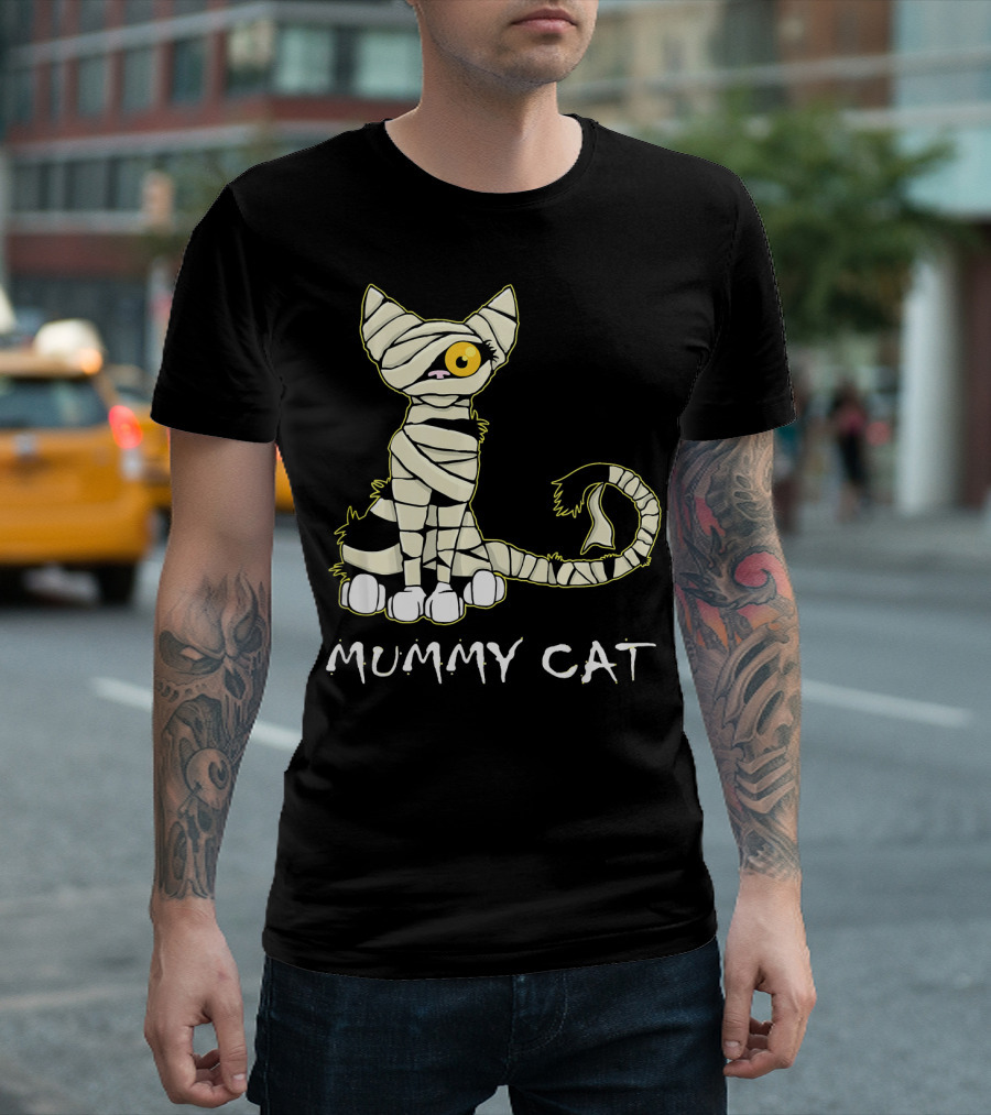 Mummy Cat Black Cat Mummy T-Shirt