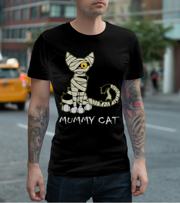Mummy Cat Black Cat Mummy T-Shirt