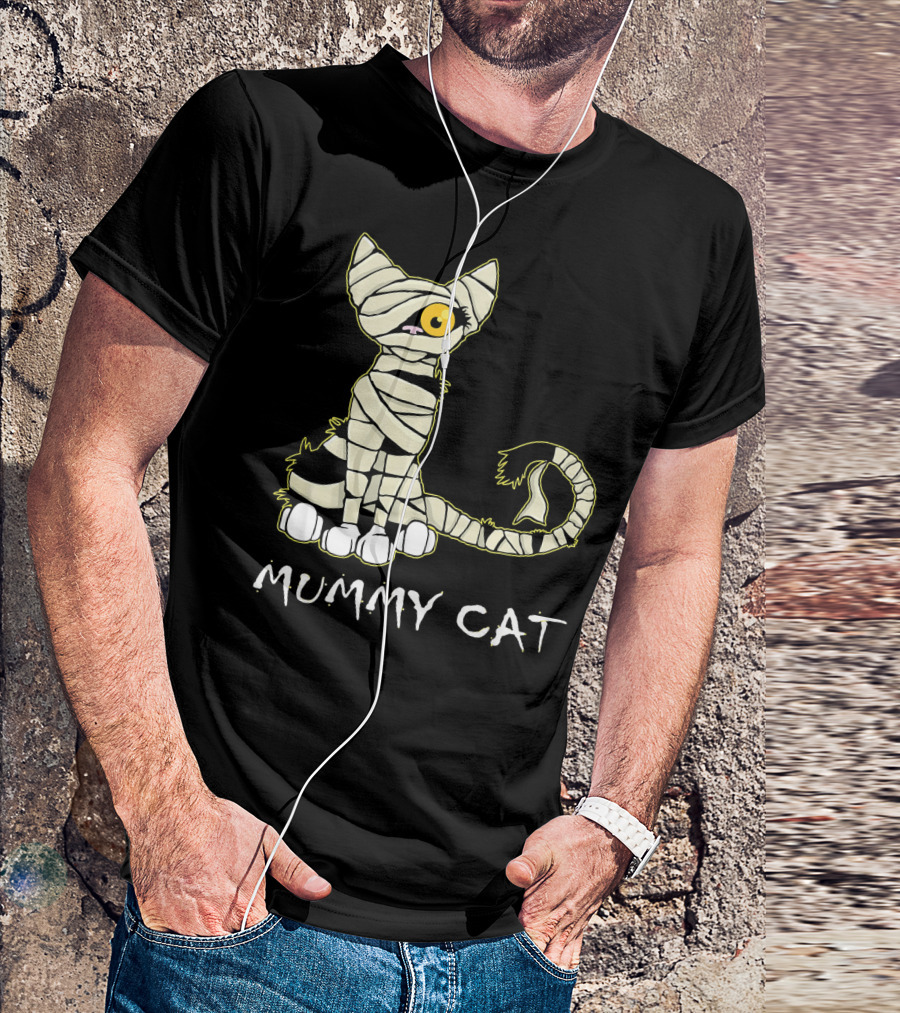 Mummy Cat Black Cat Mummy T-Shirt