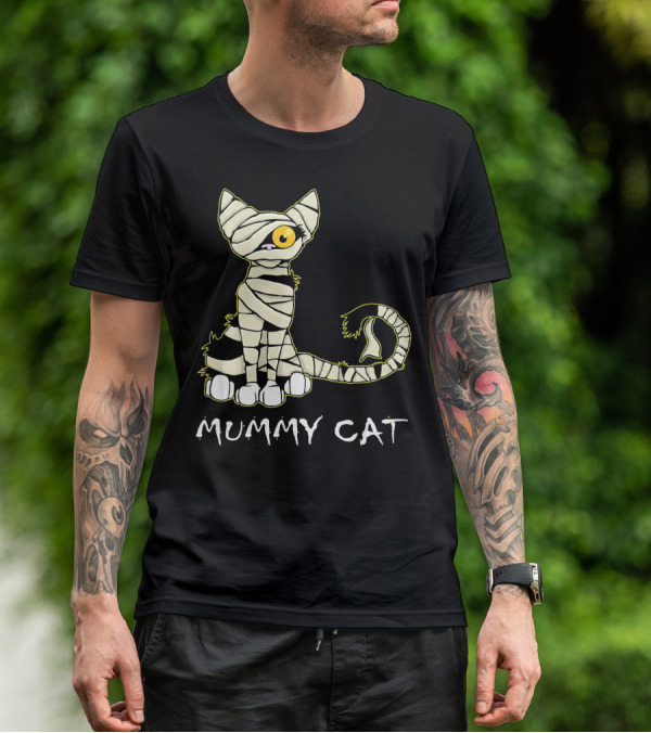 Mummy Cat Black Cat Mummy T-Shirt