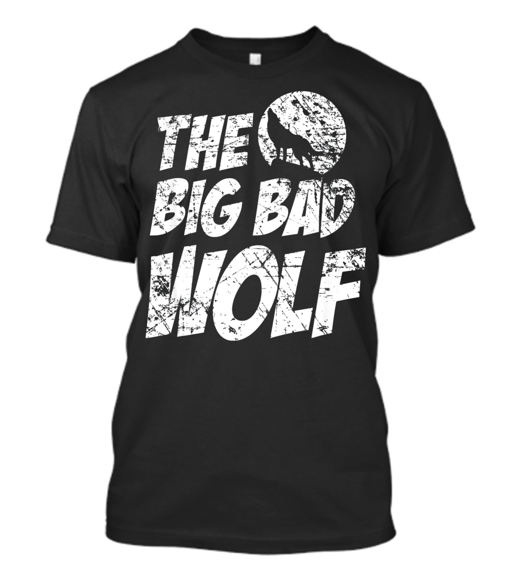 The Big Bad Wolf Howling Silhouette Moon T-Shirt