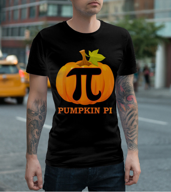 Pumpkin Pi Halloween Costume Math Pie T-Shirt