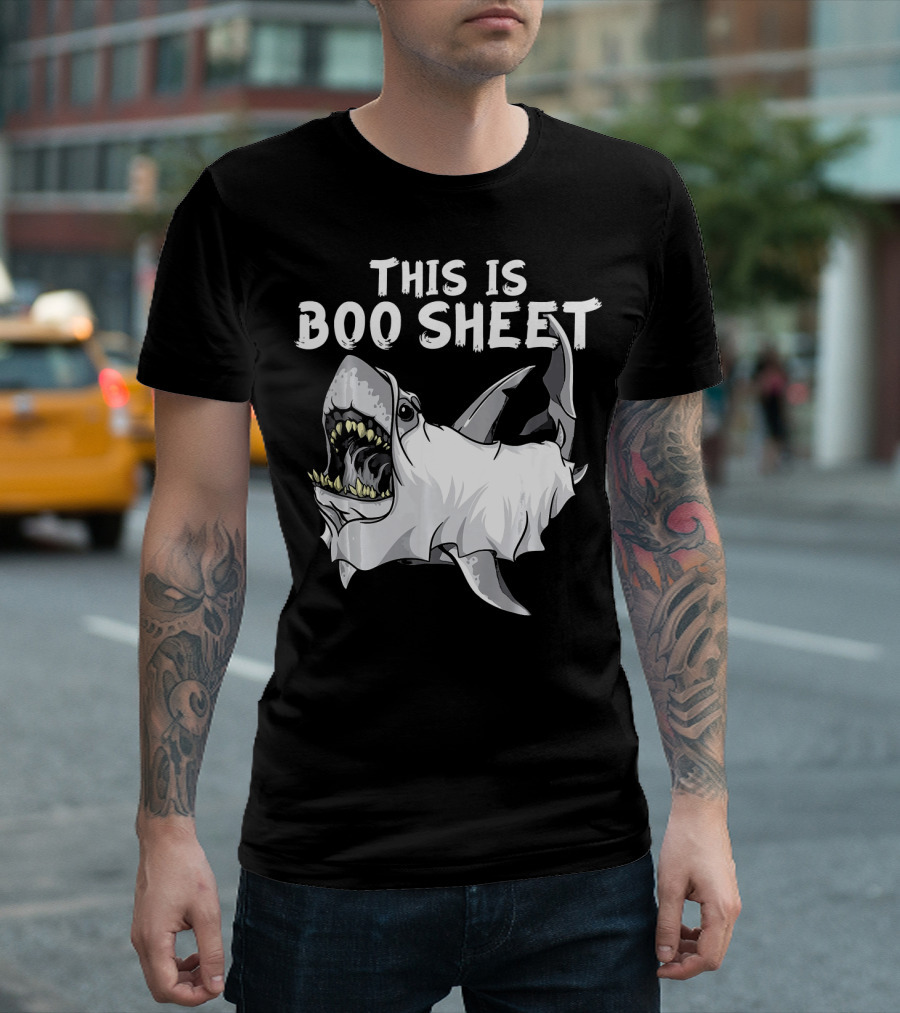 This Is Boo Sheet Shark Ghost Great Whi T-Shirt