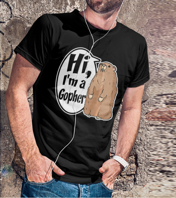 Hi I'm A Gopher Funny Halloween Party Cos T-Shirt