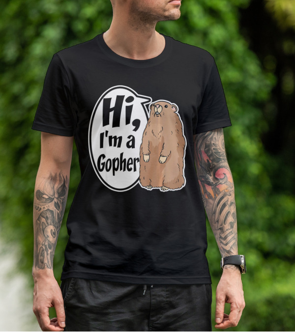 Hi I'm A Gopher Funny Halloween Party Cos T-Shirt