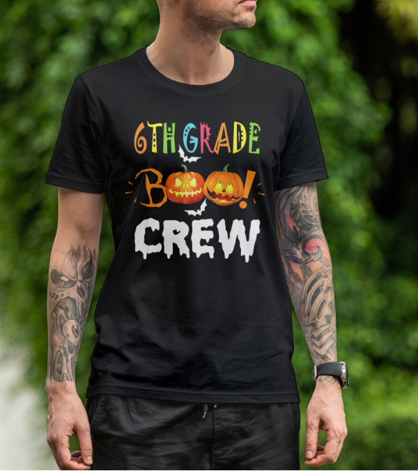 6th Grade Boo Crew Halloween Funny Pumpkins T-Shirt