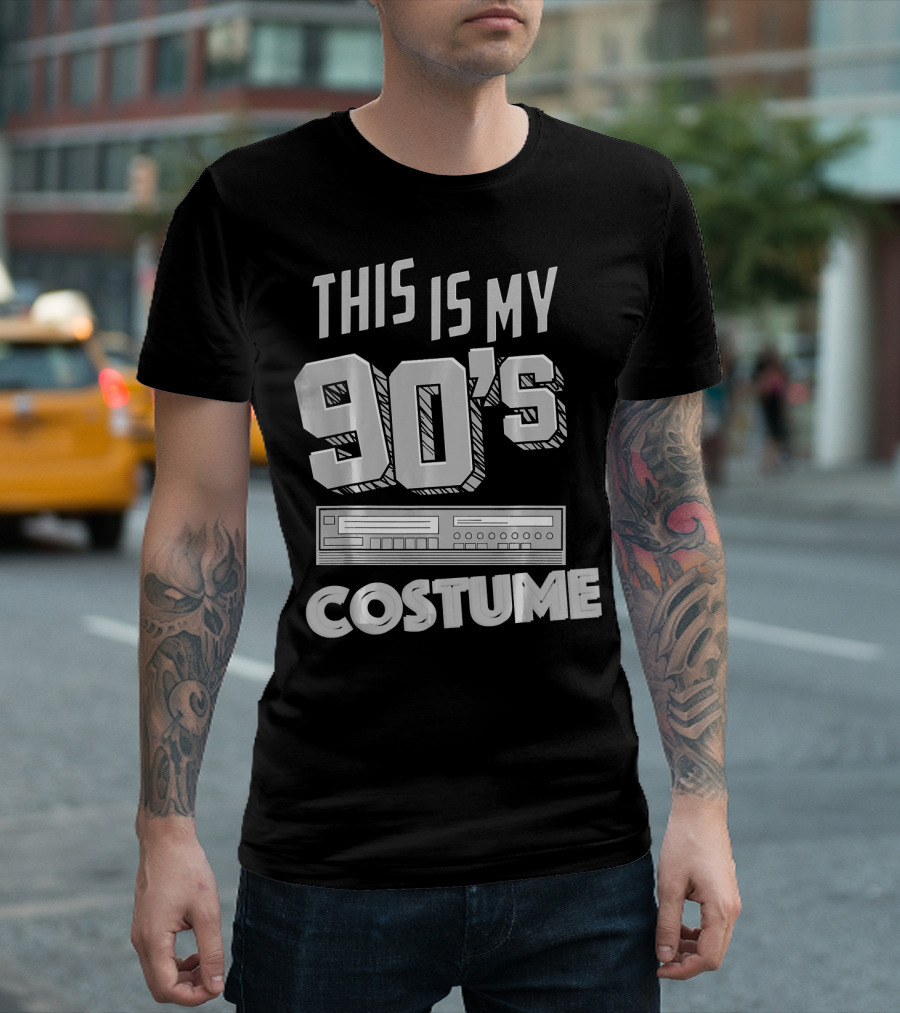 This Is My 90s Costume Funny Hall Cassette Player T-Shirt