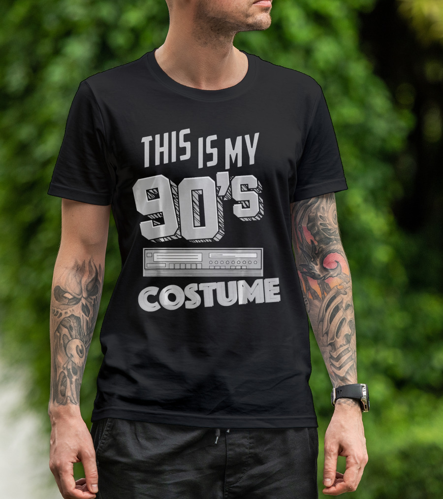 This Is My 90s Costume Funny Hall Cassette Player T-Shirt