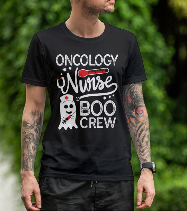 Oncology Nurse Boo Crew Halloween Costume T-Shirt