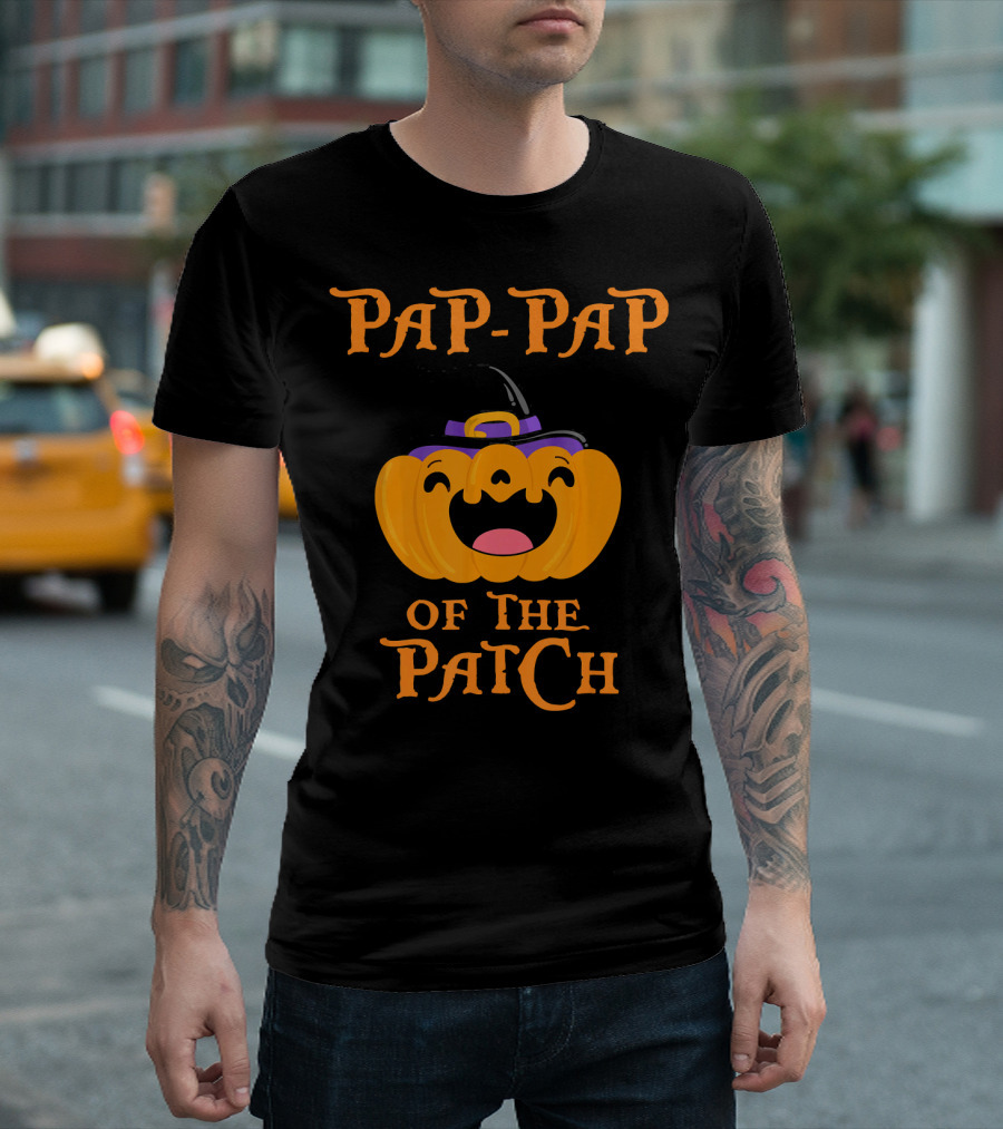 Pap Pap Of The Patch Cute Pumpkin Halloween T-Shirt