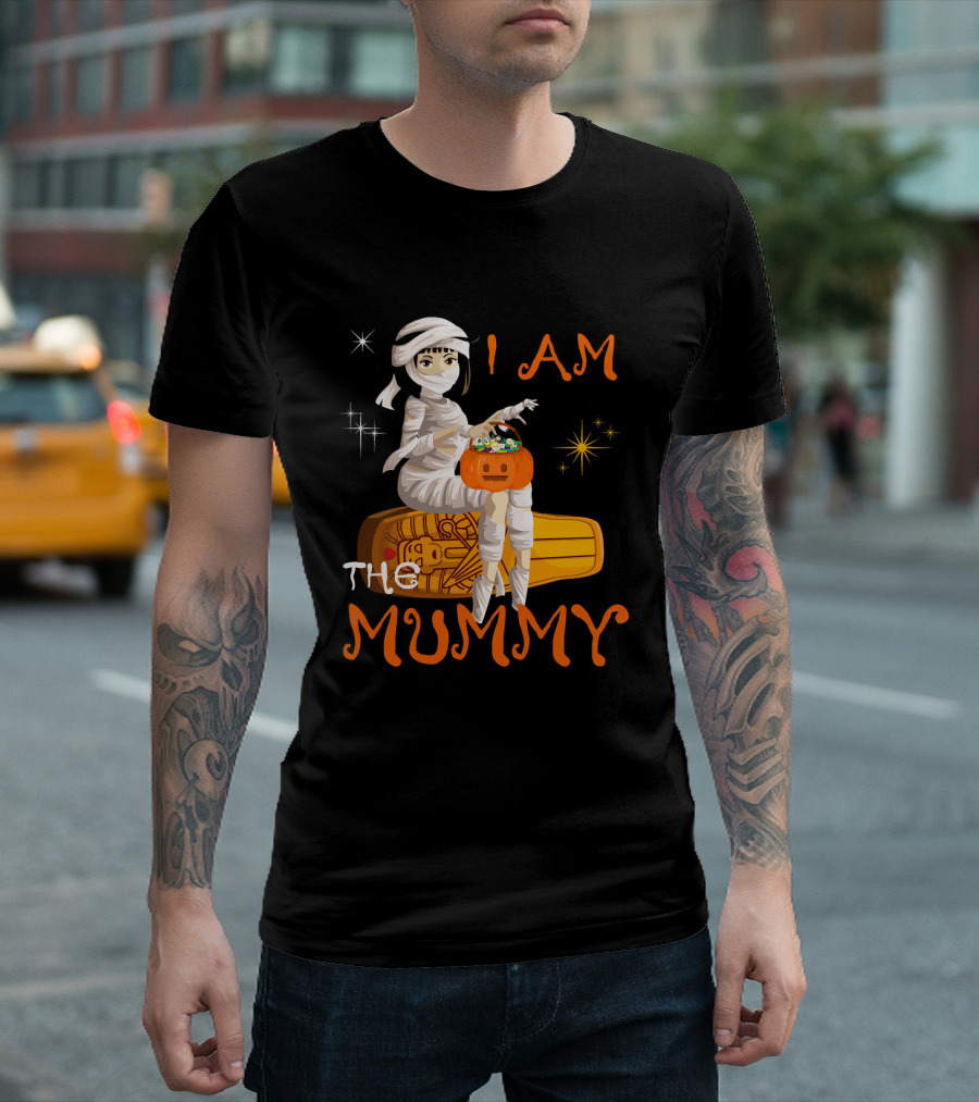 I Am The Mummy Halloween Night Costume Tri T-Shirt