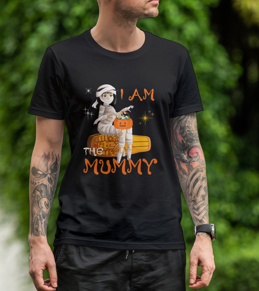 I Am The Mummy Halloween Night Costume Tri T-Shirt