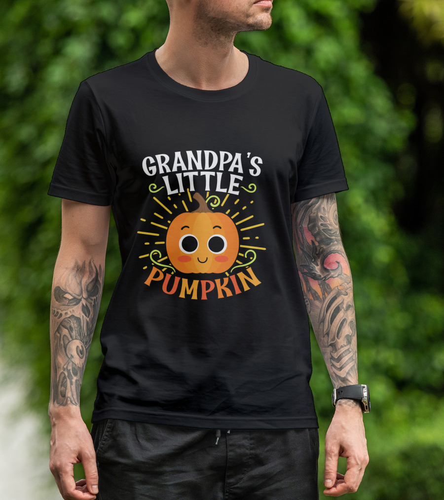 Grandpa's Little Pumpkin Halloween T-Shirt
