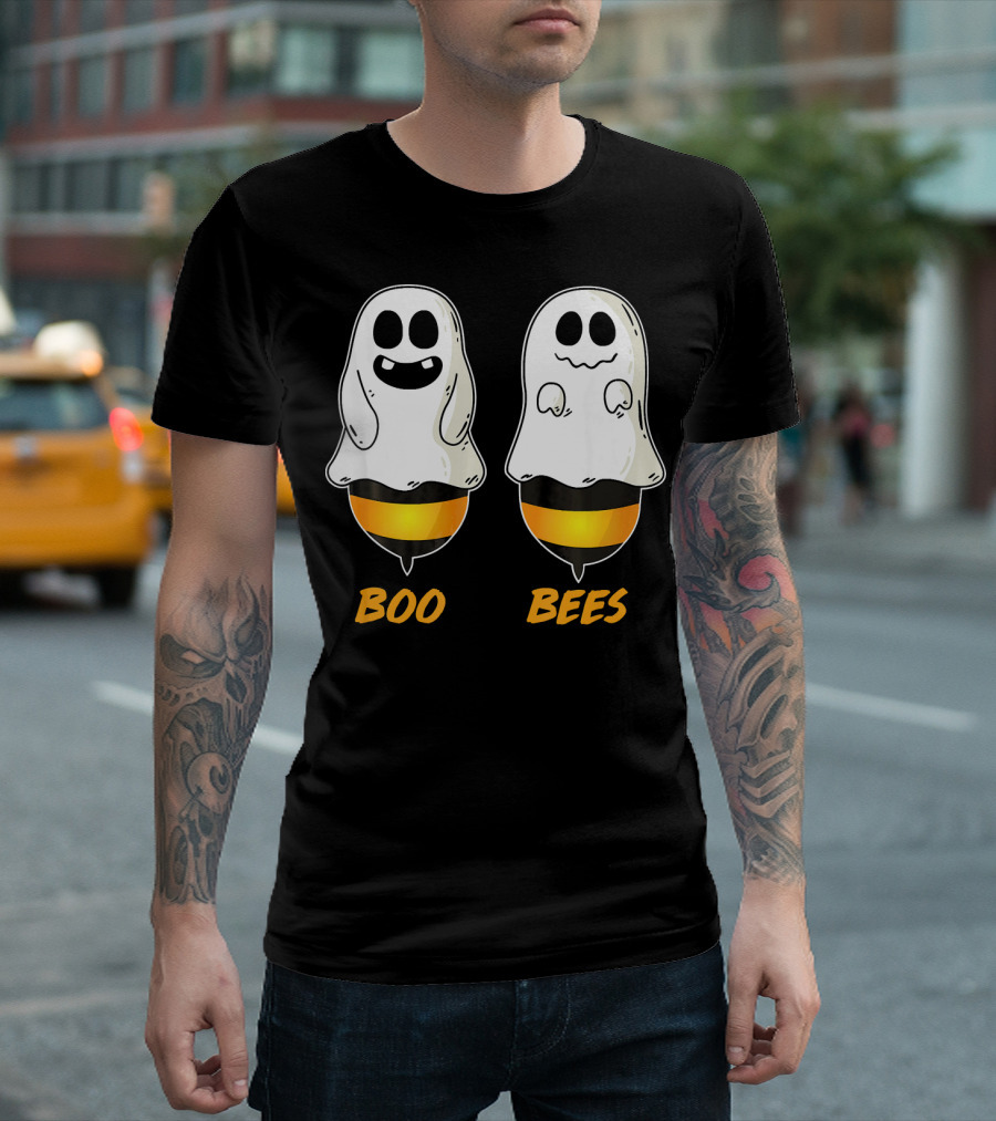 Boo Bees Ghost Halloween Pun T-Shirt