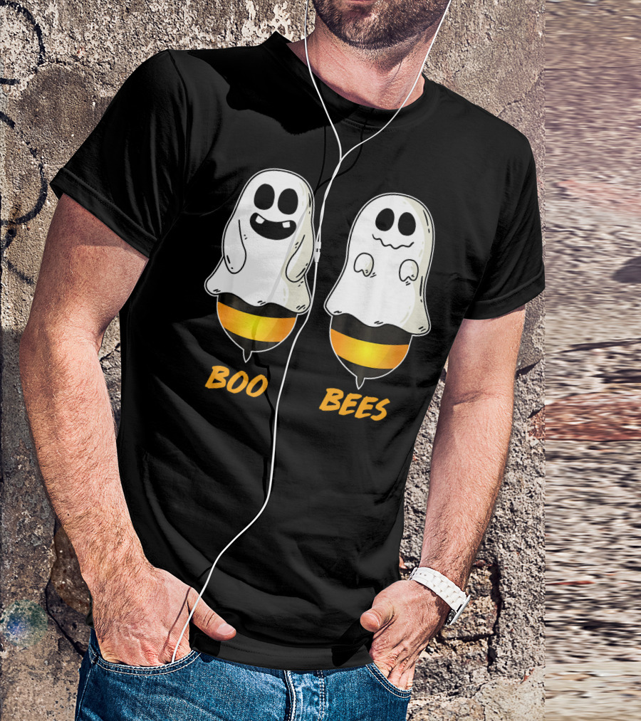 Boo Bees Ghost Halloween Pun T-Shirt