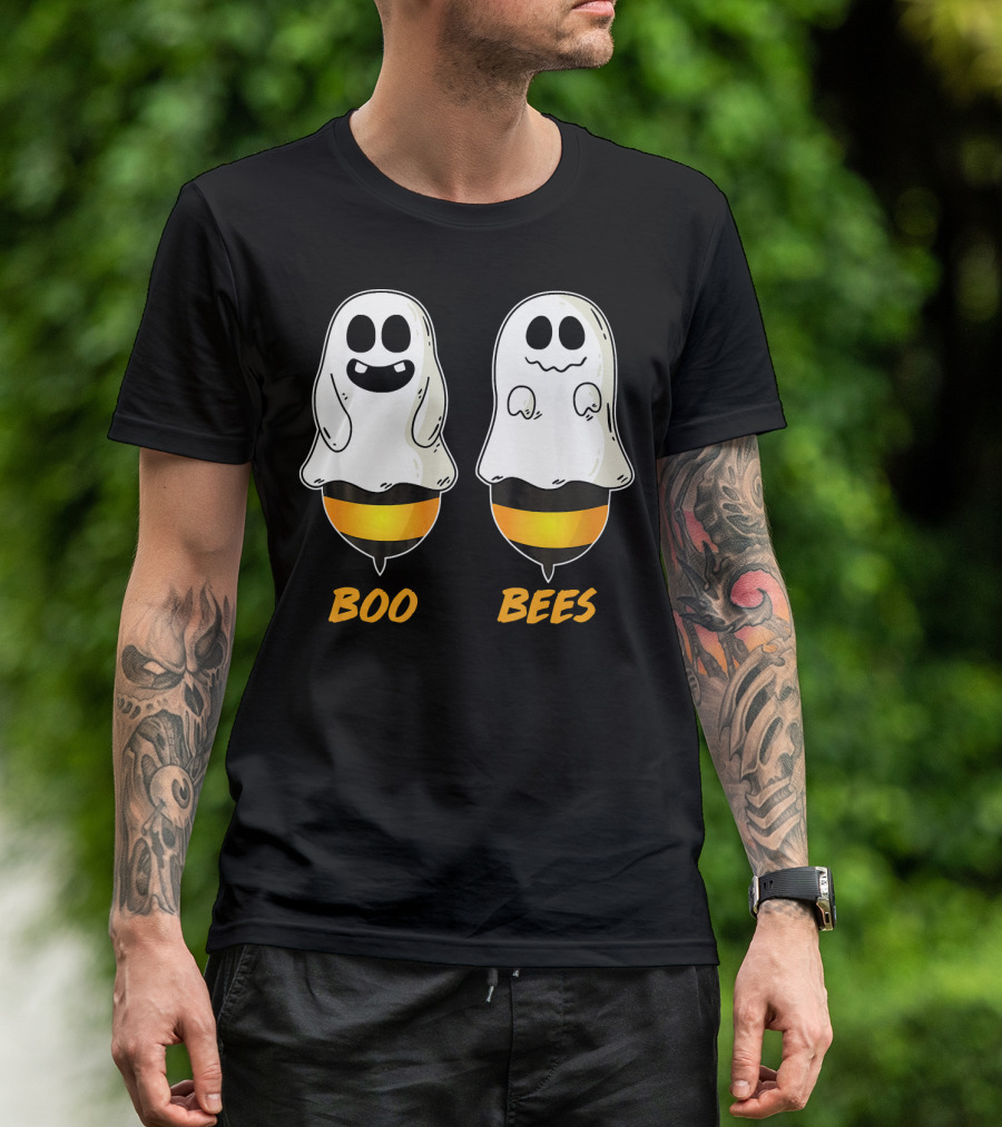 Boo Bees Ghost Halloween Pun T-Shirt
