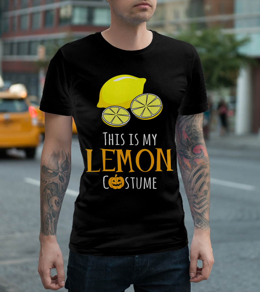 This Is My Lemon Costume with Halloween Pumpkin Family T-Shirt