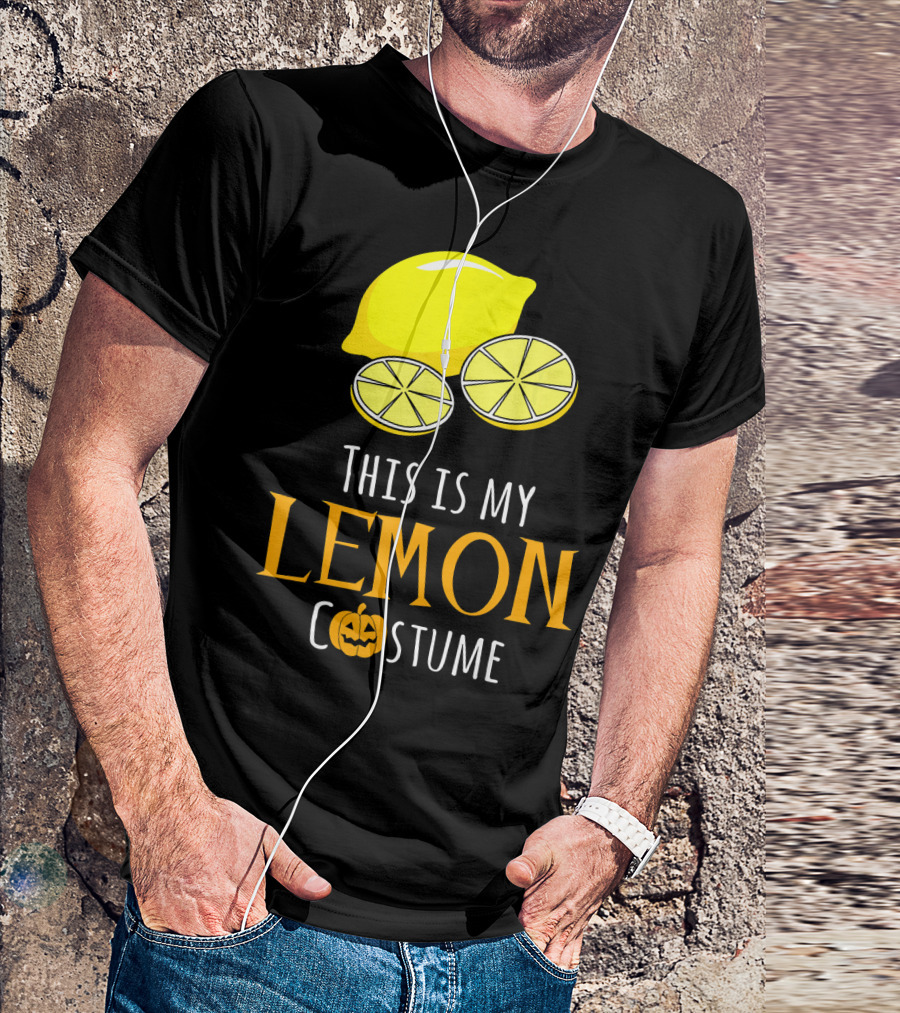 This Is My Lemon Costume With Halloween Pumpkin Family T-Shirt