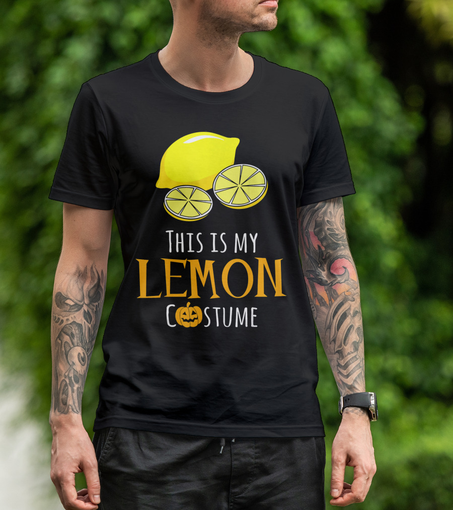 This Is My Lemon Costume With Halloween Pumpkin Family T-Shirt