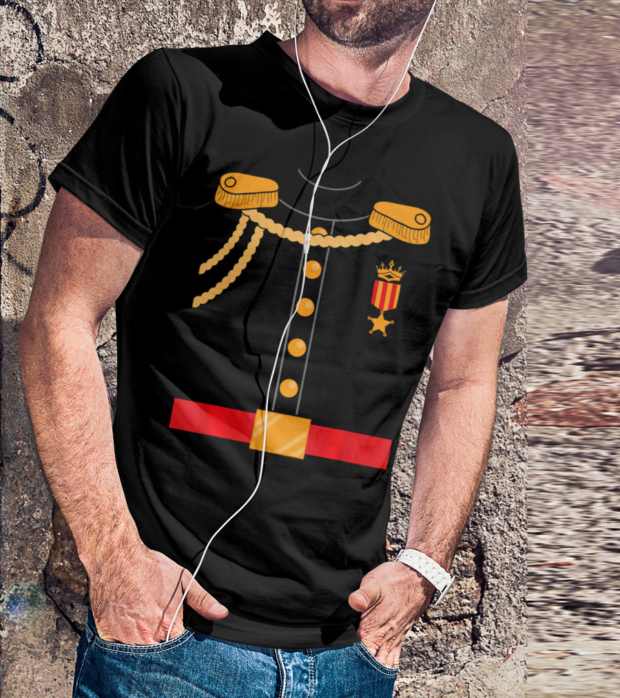 Prince Costume Fairy Tale Royal Prince Regal Jacket Emblem T-Shirt