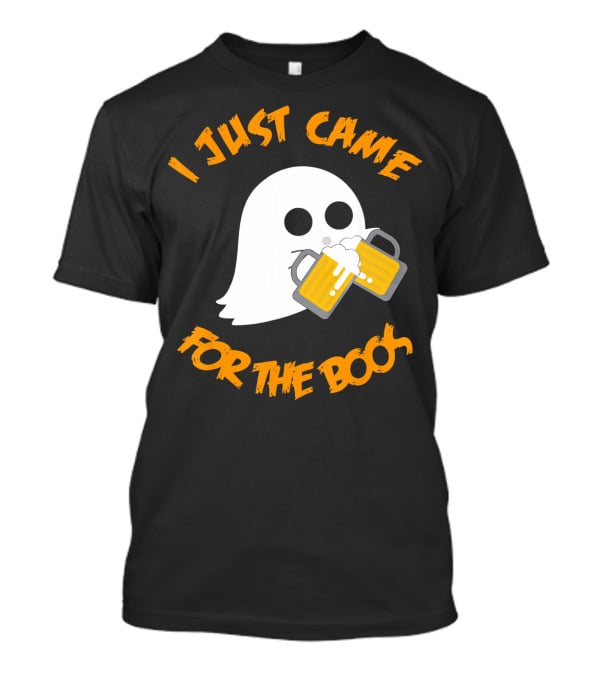 I Just Came Here For The Boos Ghost Holding Beer Mugs T-Shirt