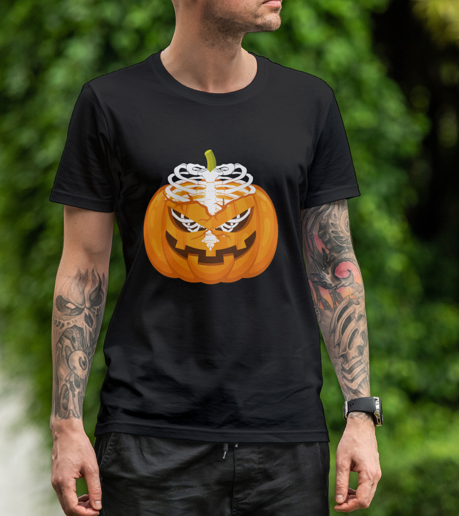 Radiology Halloween Pumpkin X Ray Skeleton T-Shirt
