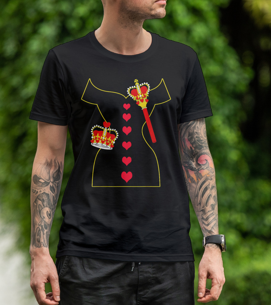 Heart Dress Queen Crown Scepter T-Shirt