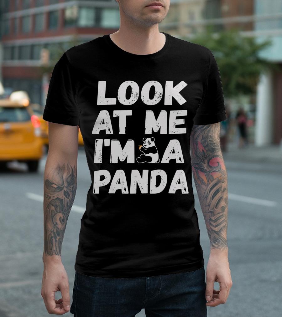 Look At Me I'm A Panda Holding Candy Halloween Co T-Shirt