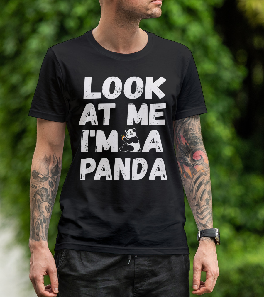 Look At Me I'm A Panda Holding Candy Halloween Co T-Shirt