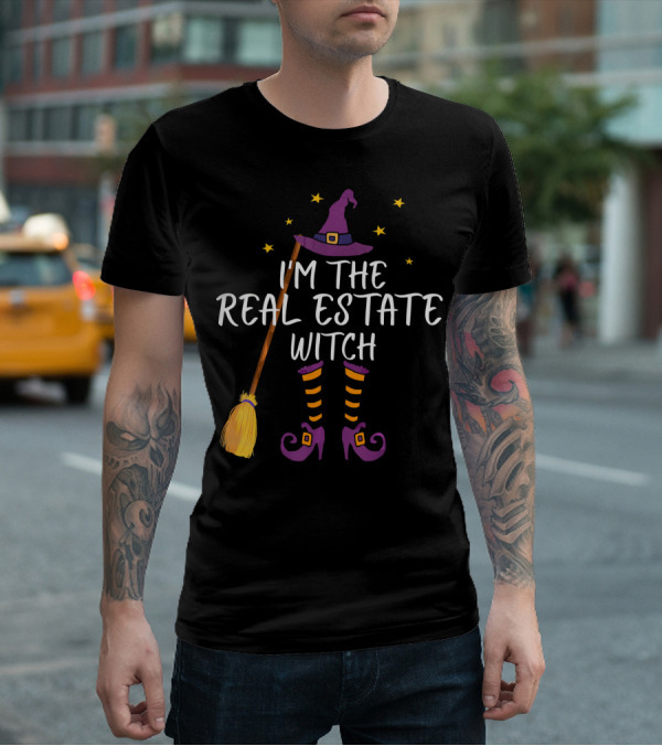 I'm The Real Estate Witch Halloween Realtor T-Shirt