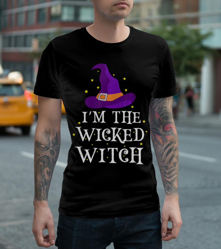 I'm The Wicked Witch Purple Hat Stars T-Shirt