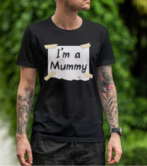 I'm A Mummy Taped Note T-Shirt