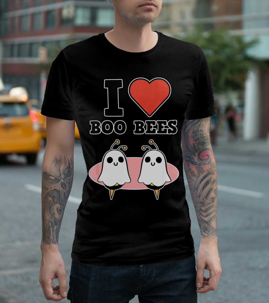 I Love Boo Bees Halloween T-Shirt