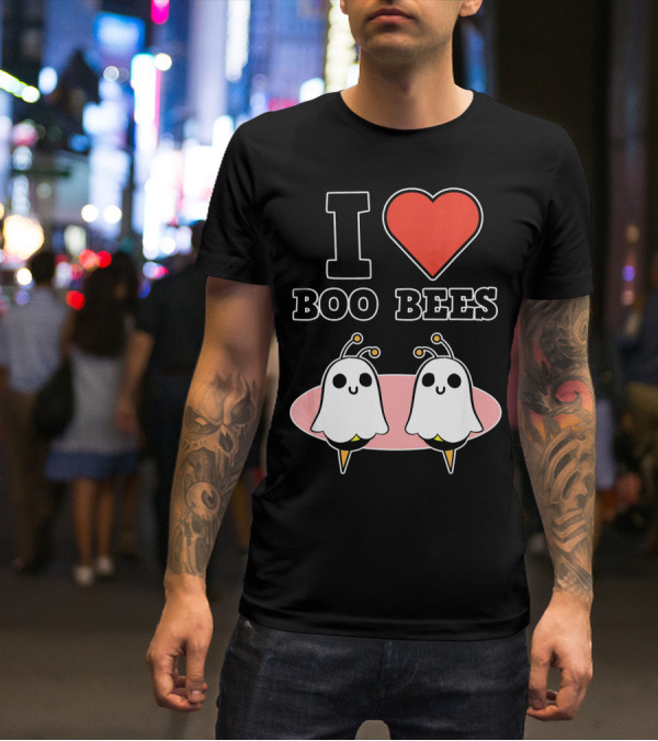 I Love Boo Bees Halloween T-Shirt
