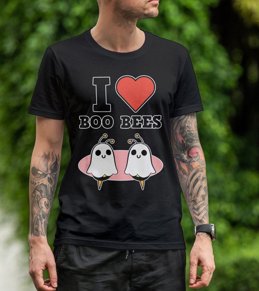 I Love Boo Bees Halloween T-Shirt