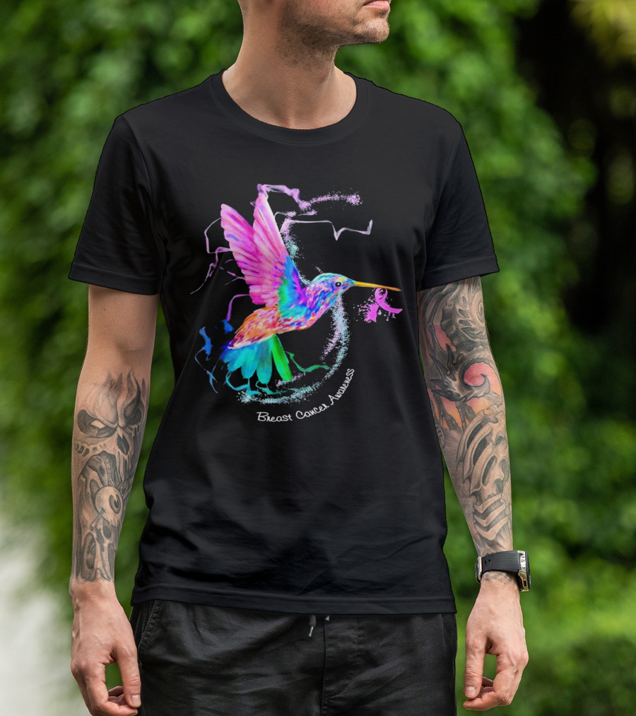 Hummingbird Breast Cancer Awareness T-Shirt