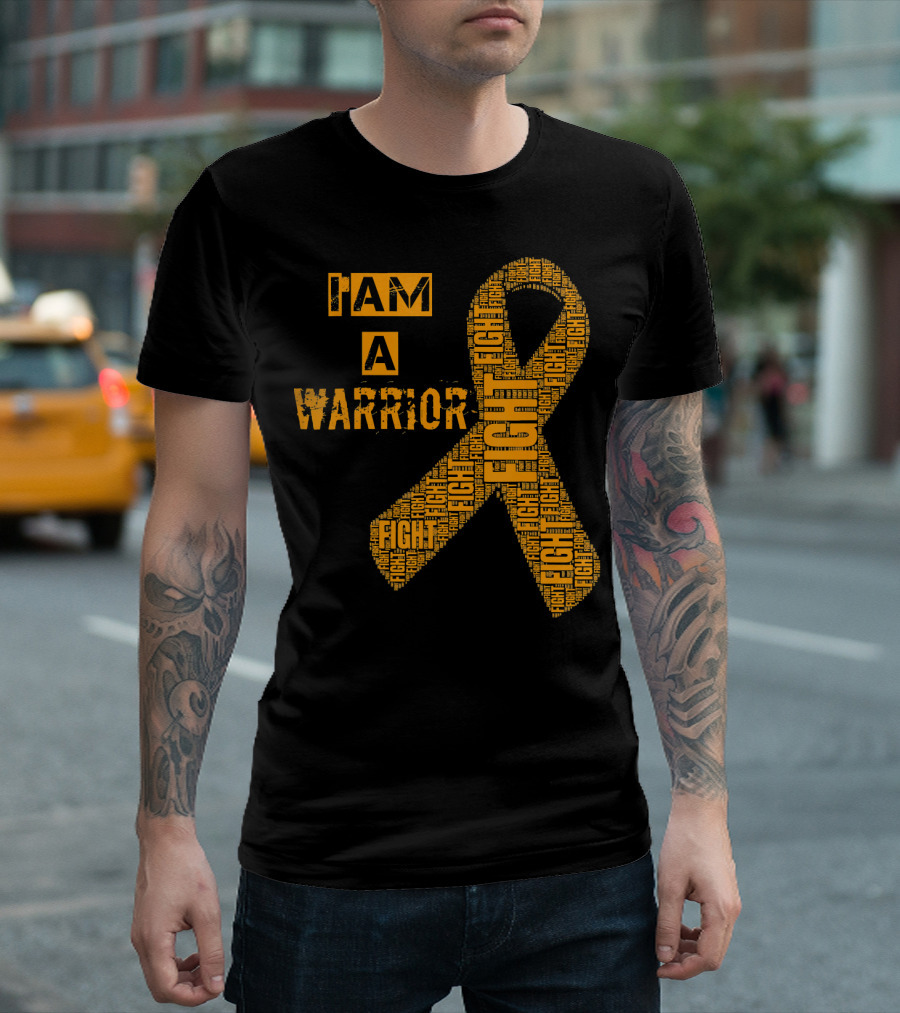 I Am A Warrior Fight Leukemia Cancer Awareness T-Shirt