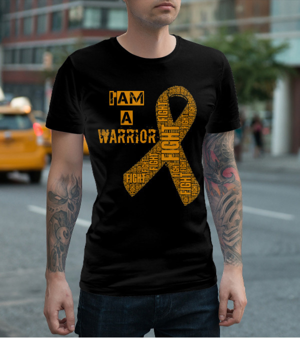 I Am A Warrior Fight Leukemia Cancer Awareness T-Shirt