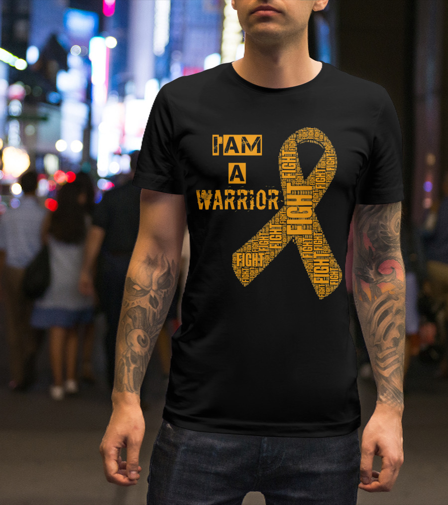 I Am A Warrior Fight Leukemia Cancer Awareness T-Shirt