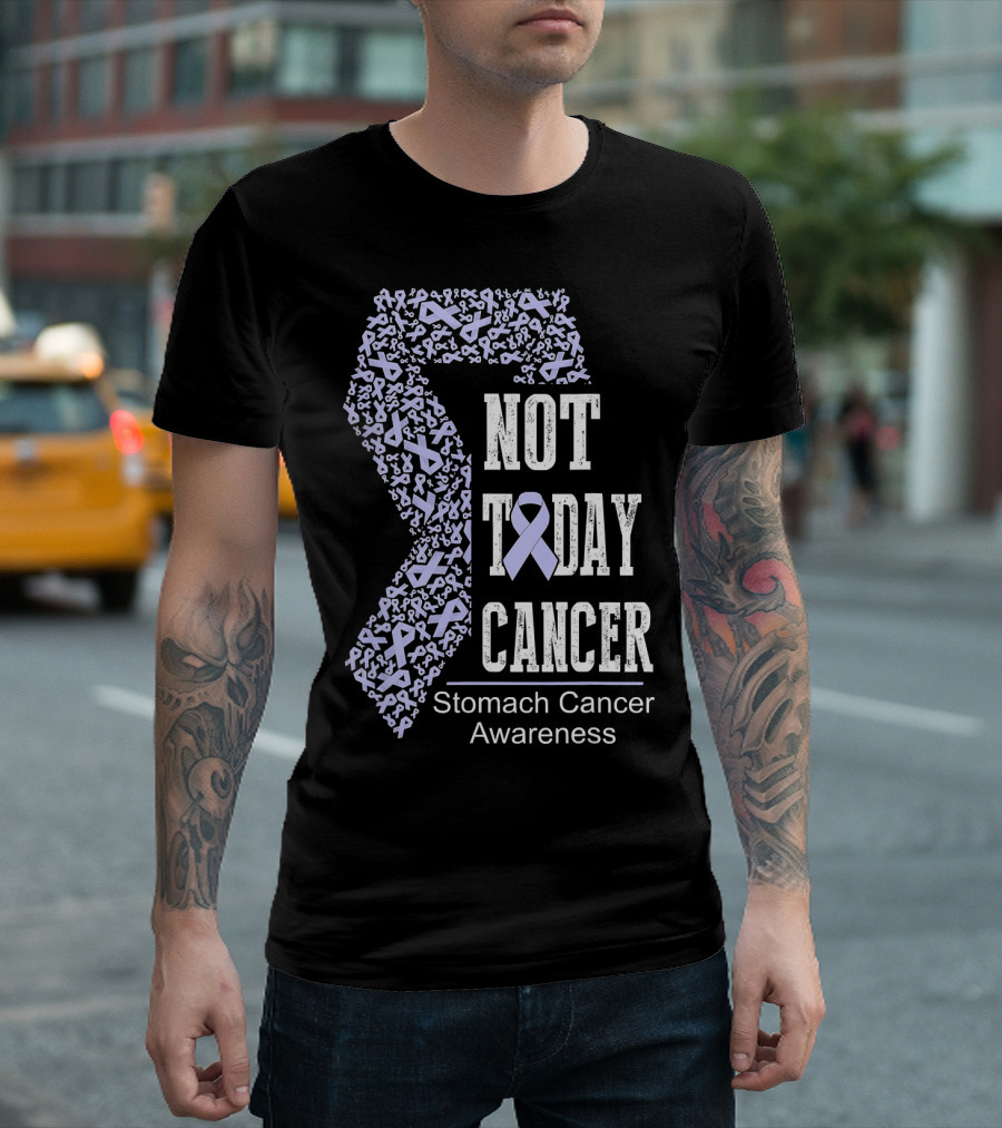 Not Today Cancer Stomach Cancer Awareness T-Shirt