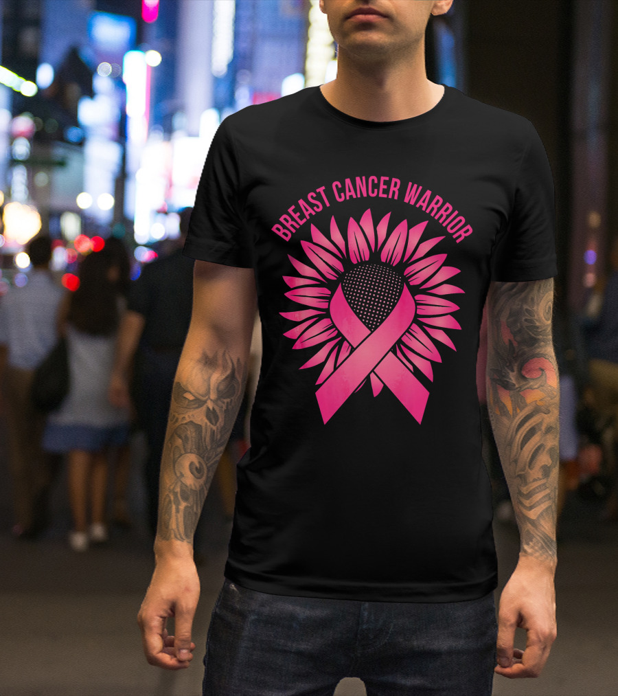 Breast Cancer Warrior Sunflower T-Shirt