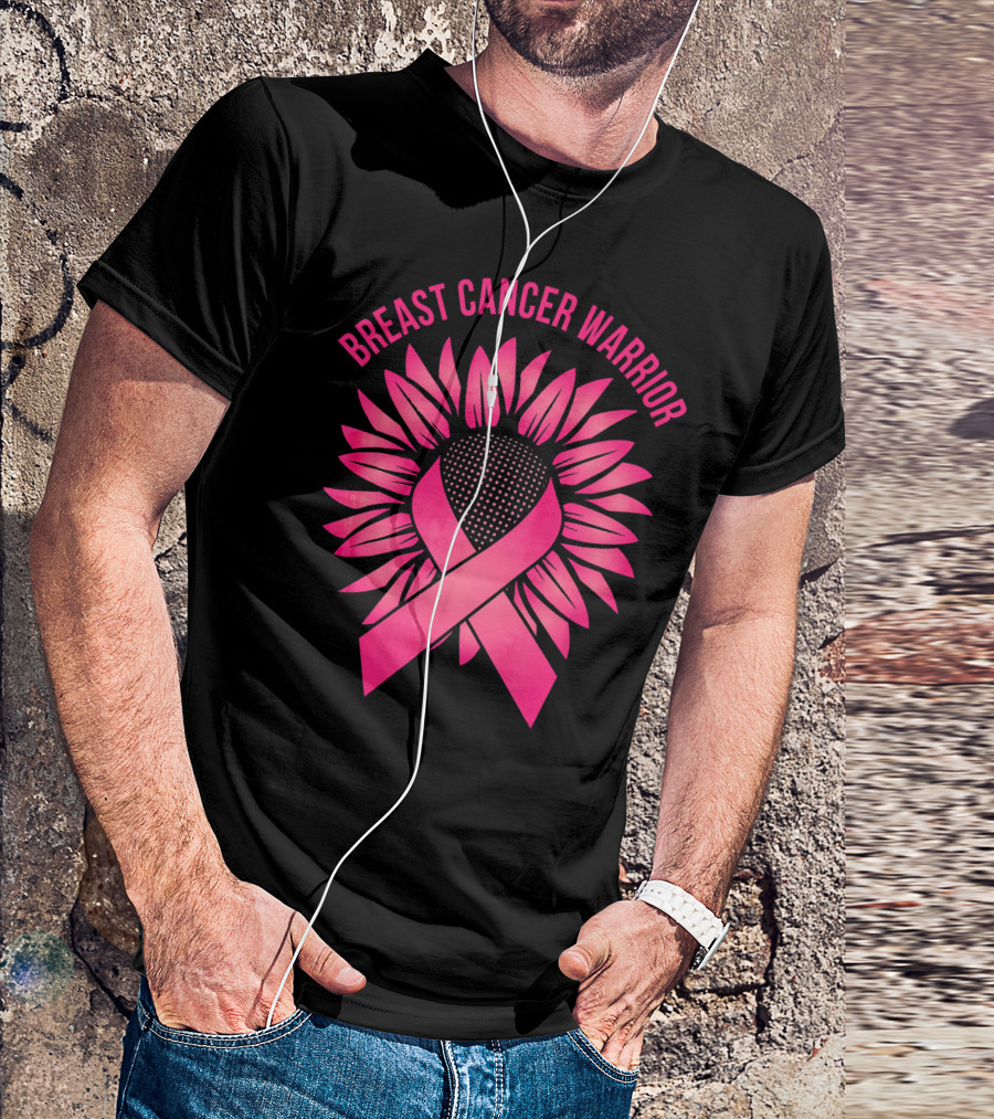 Breast Cancer Warrior Sunflower T-Shirt