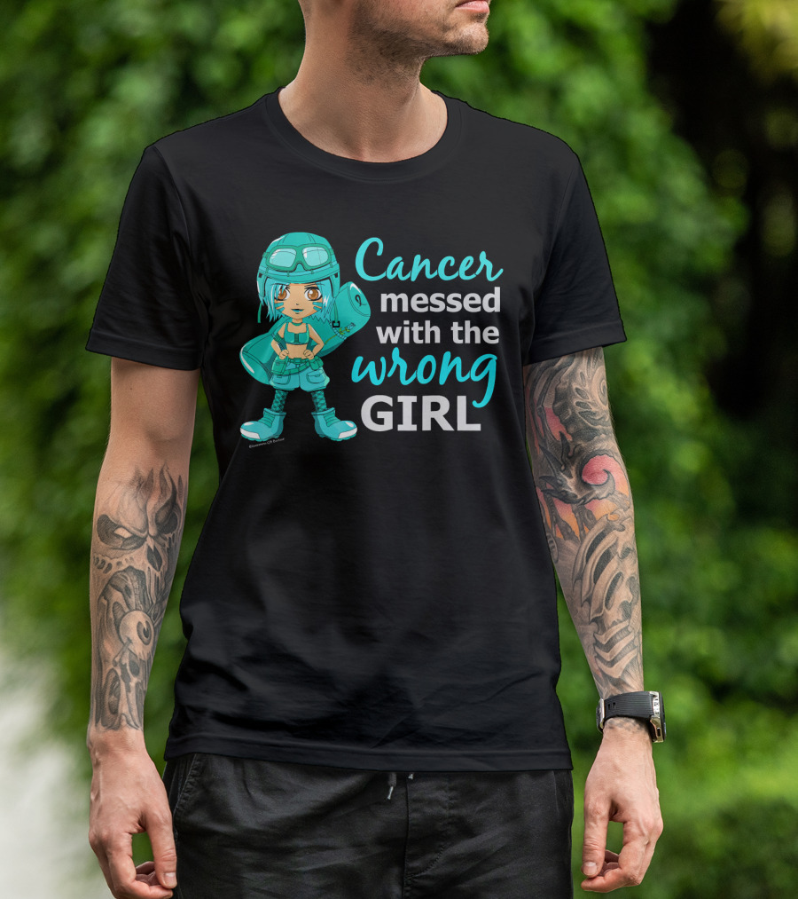 Cancer Messed With The Wrong Girl T-Shirt