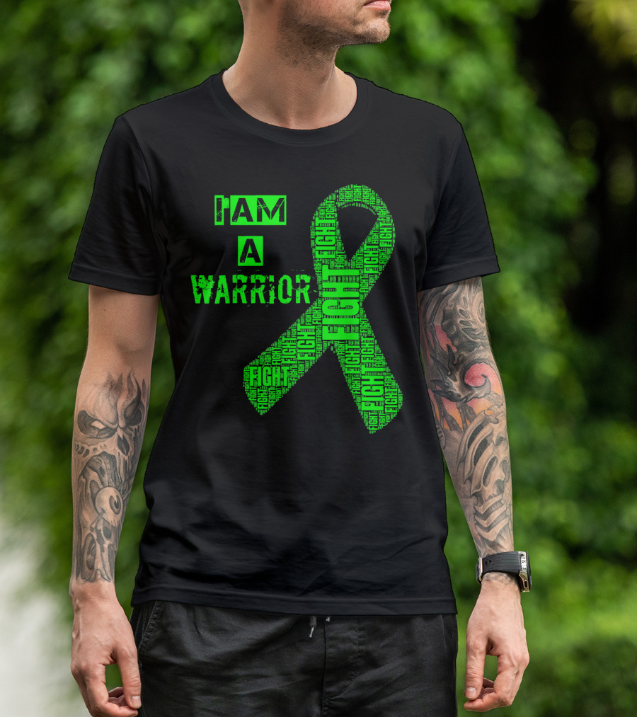 I Am A Warrior Fight Lymphoma Cancer Awareness T-Shirt