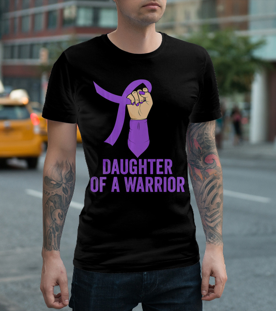 Daughter Of A Warrior Pancreatic Cancer Awareness T-Shirt