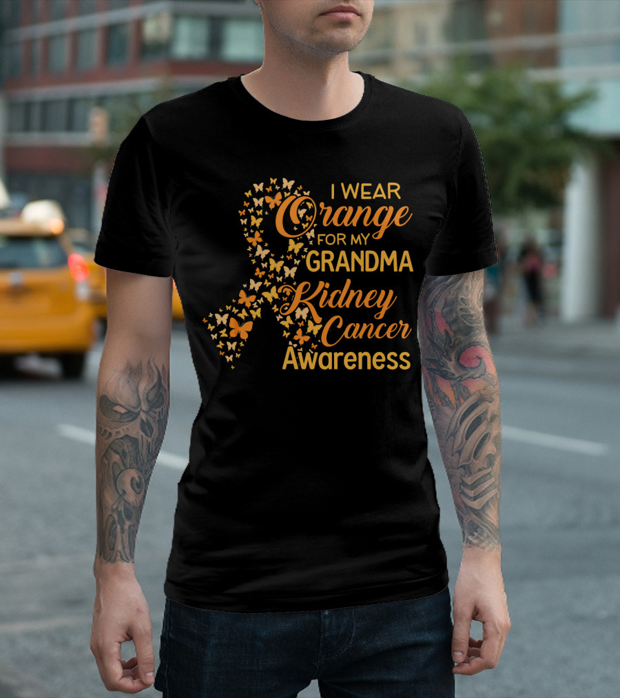 I Wear Orange for My Grandma Kidney Cancer Awareness T-Shirt