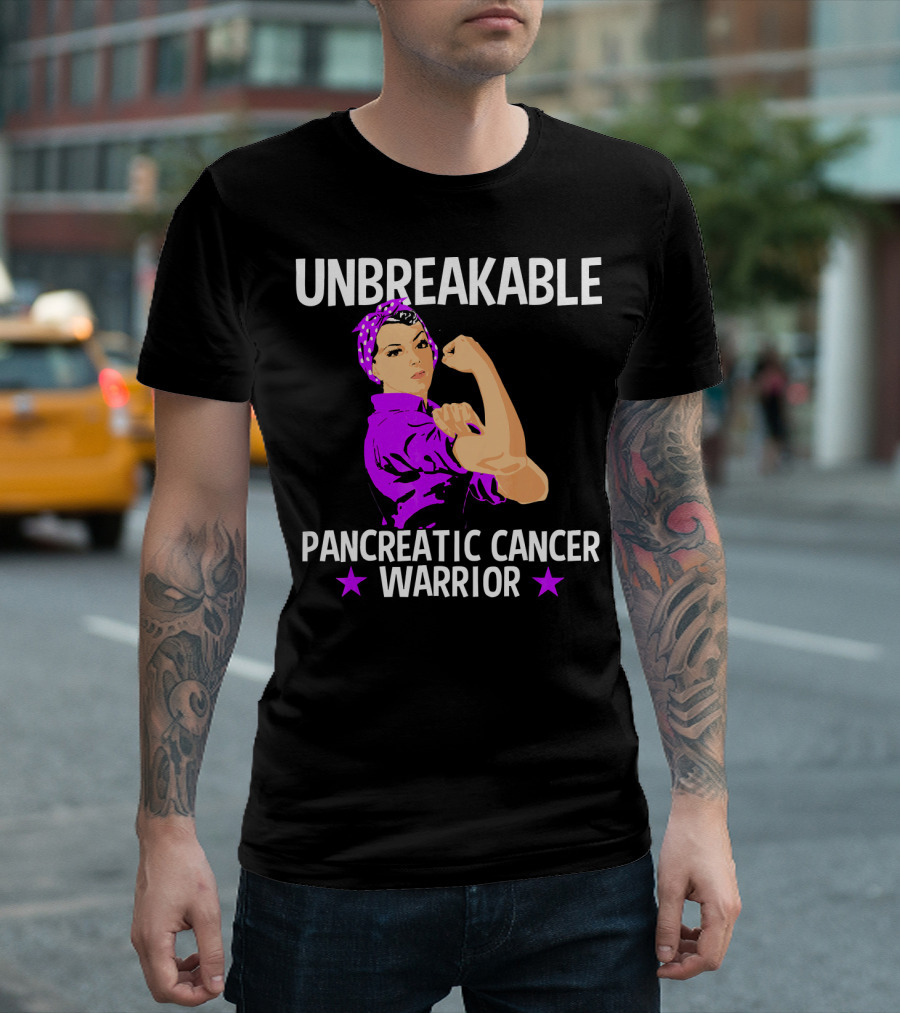 Unbreakable Pancreatic Cancer Warrior T-Shirt
