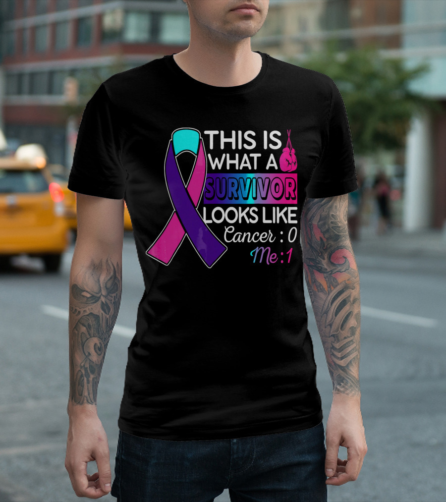 This Is What a Survivor Looks Like Cancer: 0 Me: 1 T-Shirt