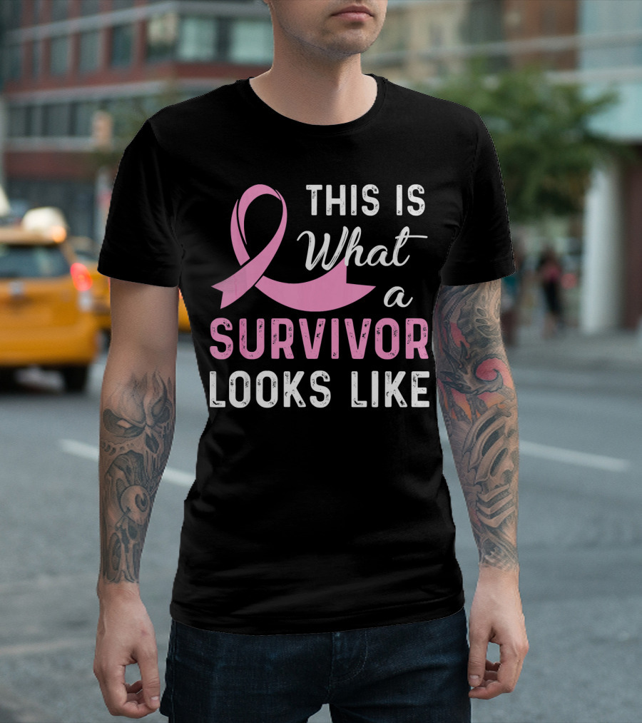 This Is What A Survivor Looks Like With Pink T-Shirt